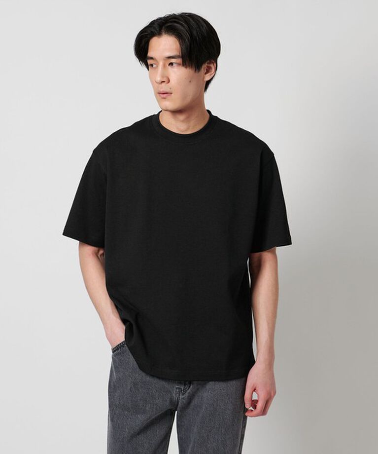 UNITED ARROWS「タック ジャージ Tシャツ」|Tシャツ・カットソー|BLACK