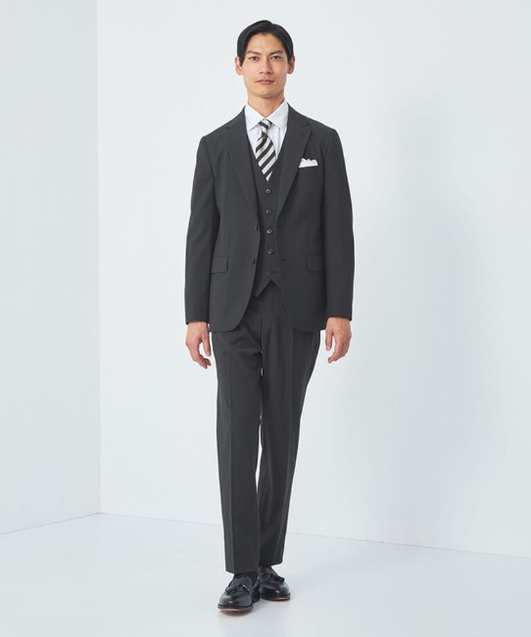 UNITED ARROWS green label relaxing「A+ TWPU トロピカル無地 スリム 2B ジャケット -ウォッシャブル・ストレッチ・防シワ-」|スーツ|