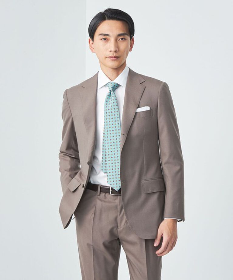 UNITED ARROWS green label relaxing「コットン ヘリンボーン ワイドカラー ドレスシャツ -イージーアイロン-」|シャツ・ブラウス|
