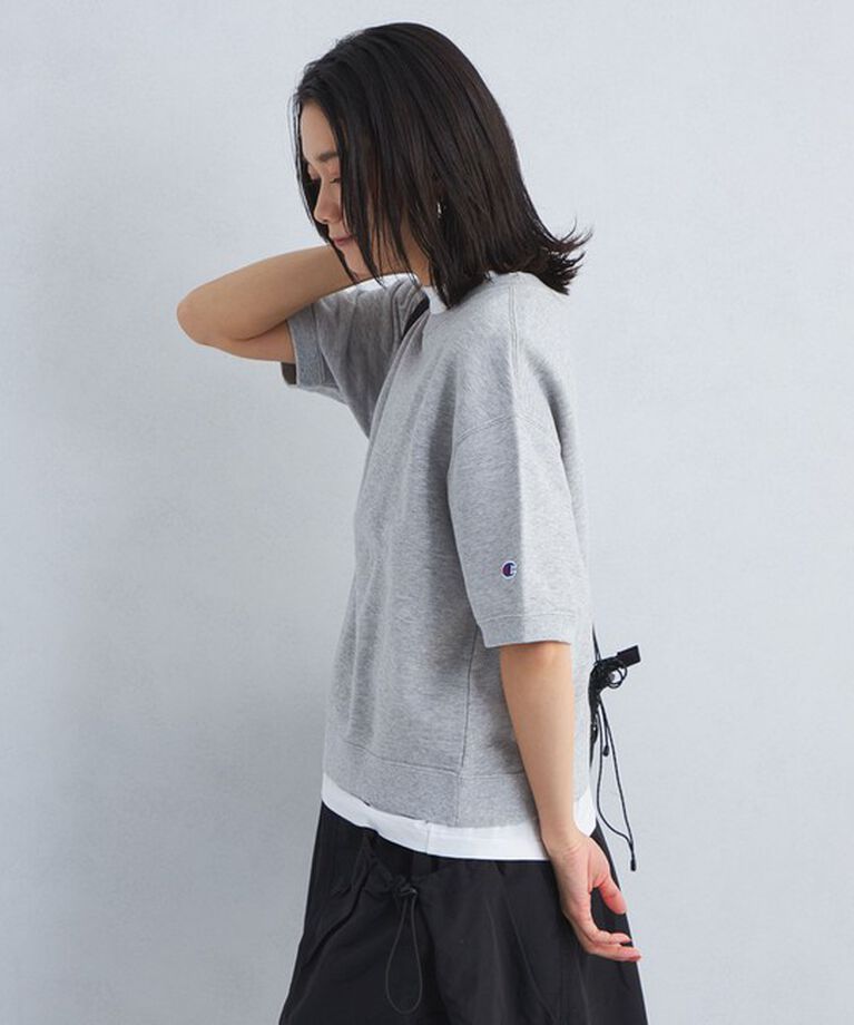 UNITED ARROWS green label relaxing「【別注】＜Champion＞5分袖 スウェット プルオーバー」|Tシャツ・カットソー|