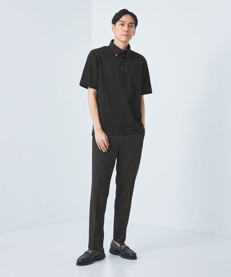 UNITED ARROWS green label relaxing「DUADRY CLEAN バーズアイ ボタンダウン ポロシャツ -吸水速乾・抗菌-」|ポロシャツ|