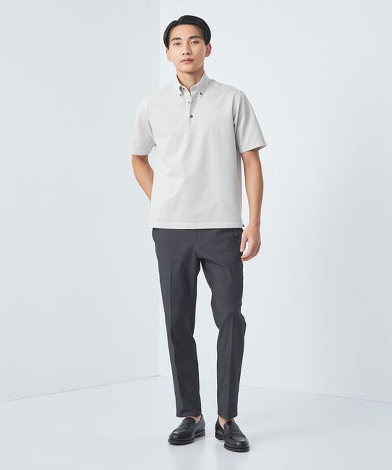 UNITED ARROWS green label relaxing「DUADRY CLEAN バーズアイ ボタンダウン ポロシャツ -吸水速乾・抗菌-」|ポロシャツ|