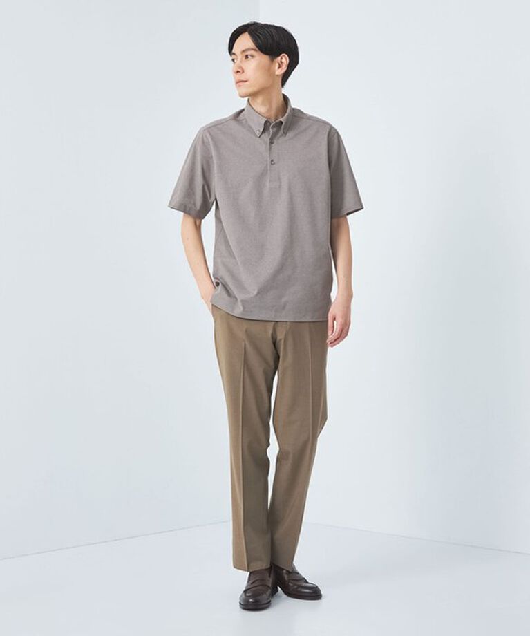 UNITED ARROWS green label relaxing「DUADRY CLEAN バーズアイ ボタンダウン ポロシャツ -吸水速乾・抗菌-」|ポロシャツ|
