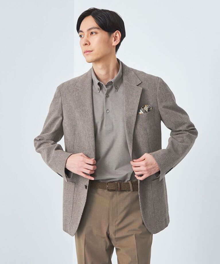 UNITED ARROWS green label relaxing「DUADRY CLEAN バーズアイ ボタンダウン ポロシャツ -吸水速乾・抗菌-」|ポロシャツ|