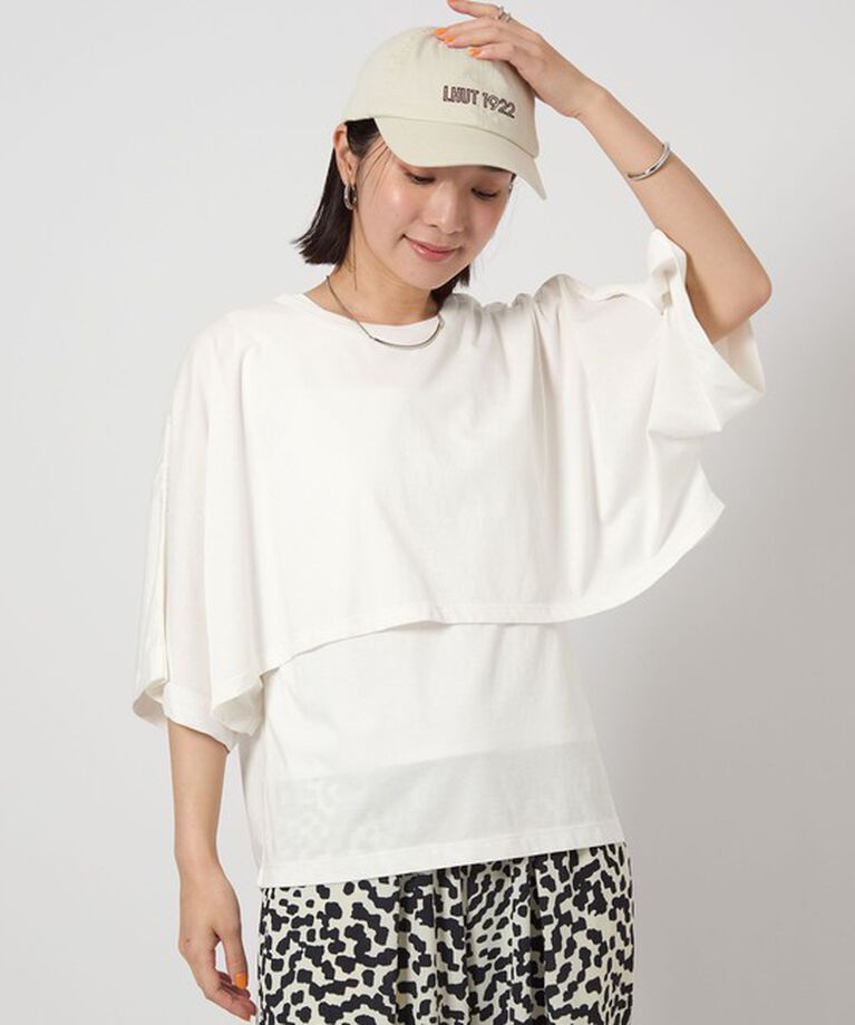 UNITED ARROWS green label relaxing「【WEB限定】＜at ease＞クロップドTシャツ タンクトップ セット トップス」|Tシャツ・カットソー|