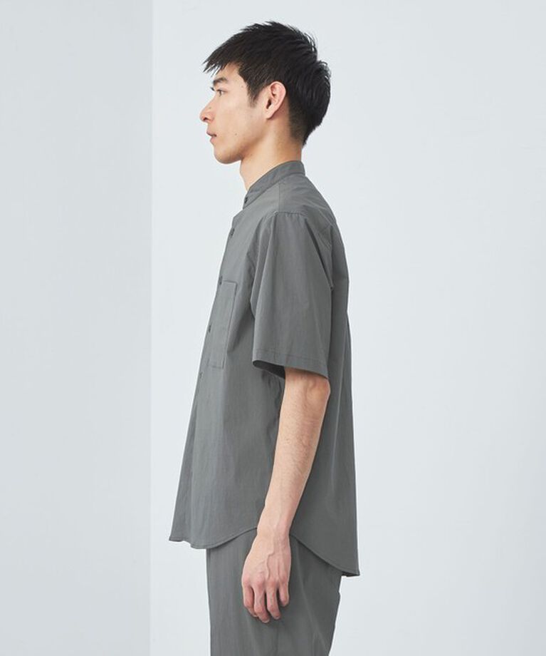 UNITED ARROWS green label relaxing「WONDER CLOTH バンドカラー 半袖 シャツ -ストレッチ・接触冷感・吸水速乾-」|シャツ・ブラウス|