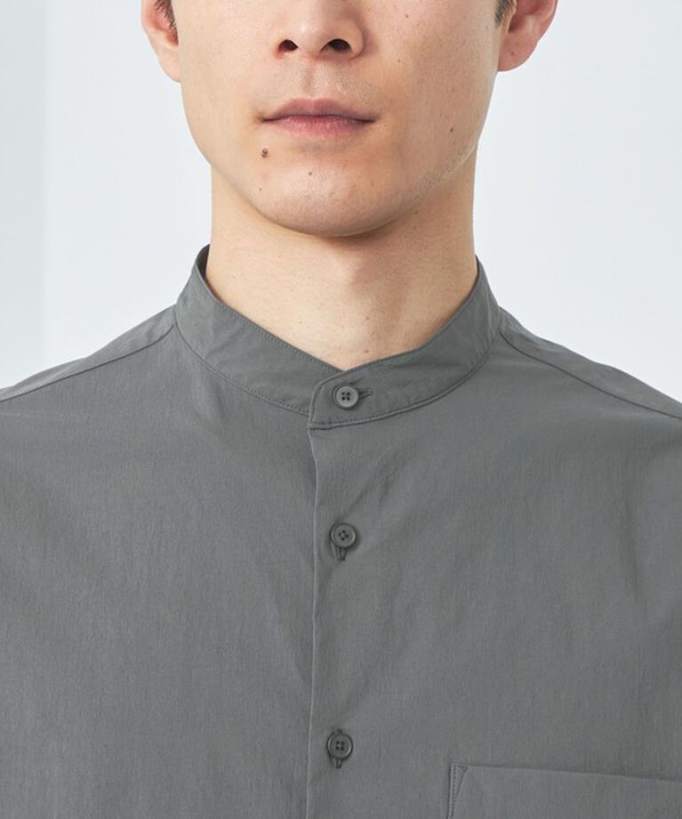 UNITED ARROWS green label relaxing「WONDER CLOTH バンドカラー 半袖 シャツ -ストレッチ・接触冷感・吸水速乾-」|シャツ・ブラウス|