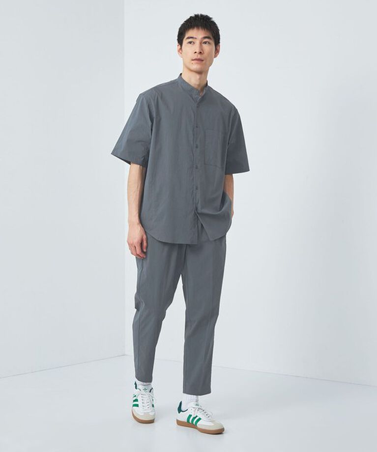 UNITED ARROWS green label relaxing「WONDER CLOTH バンドカラー 半袖 シャツ -ストレッチ・接触冷感・吸水速乾-」|シャツ・ブラウス|