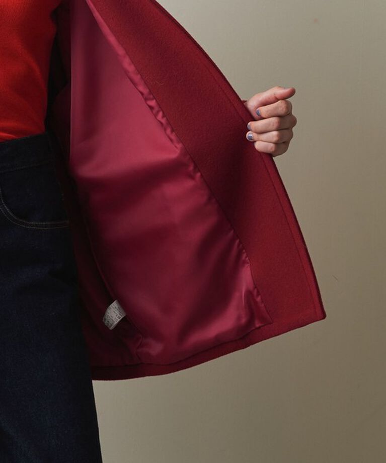 STEVEN ALAN「＜Steven Alan＞ドルマンスリーブ ハーフ コート」|ステンカラーコート|