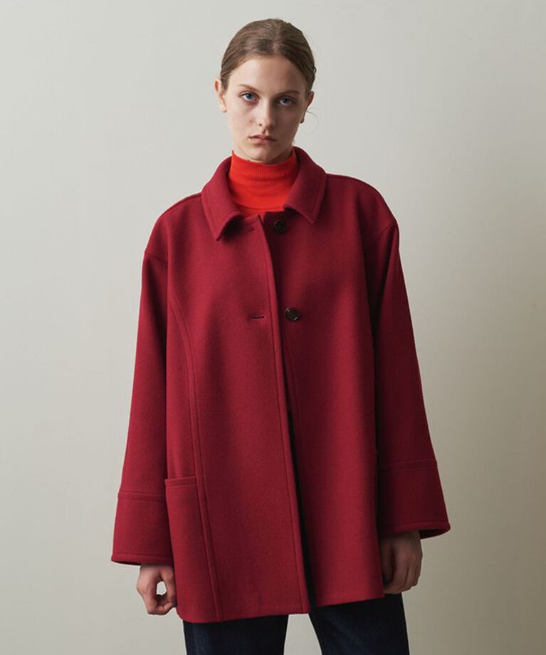 STEVEN ALAN「＜Steven Alan＞ドルマンスリーブ ハーフ コート」|ステンカラーコート|