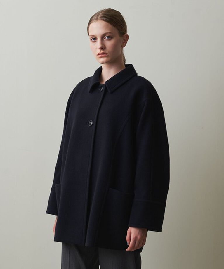 STEVEN ALAN「＜Steven Alan＞ドルマンスリーブ ハーフ コート」|ステンカラーコート|