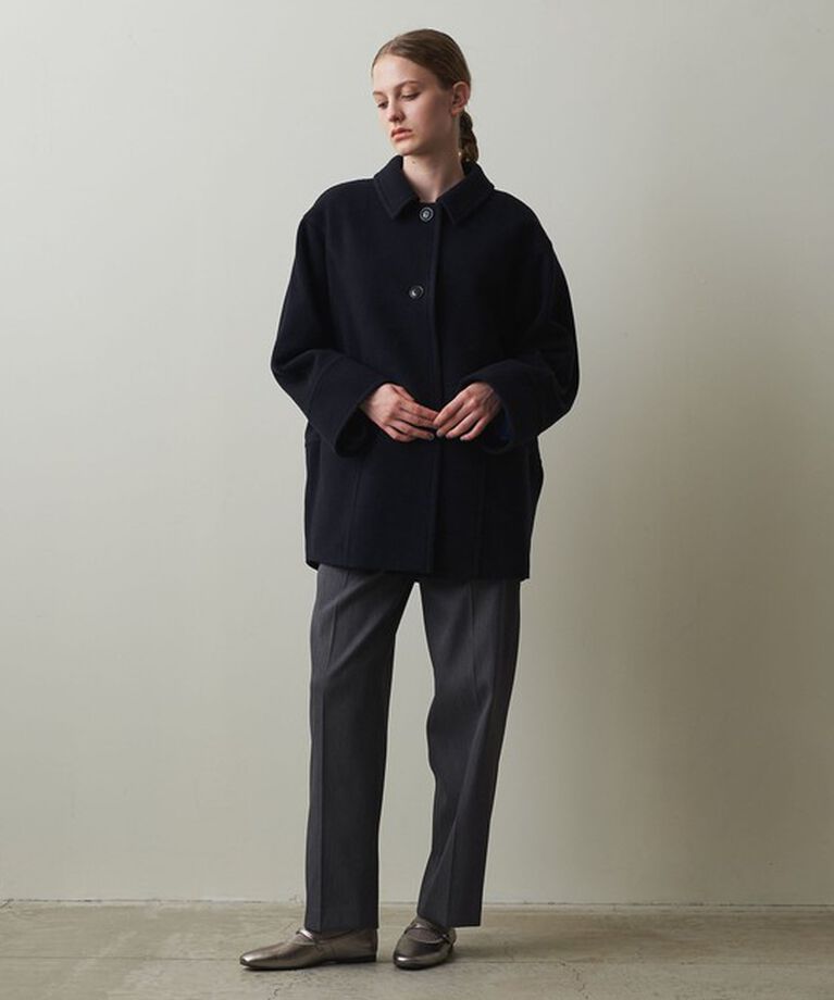 STEVEN ALAN「＜Steven Alan＞ドルマンスリーブ ハーフ コート」|ステンカラーコート|