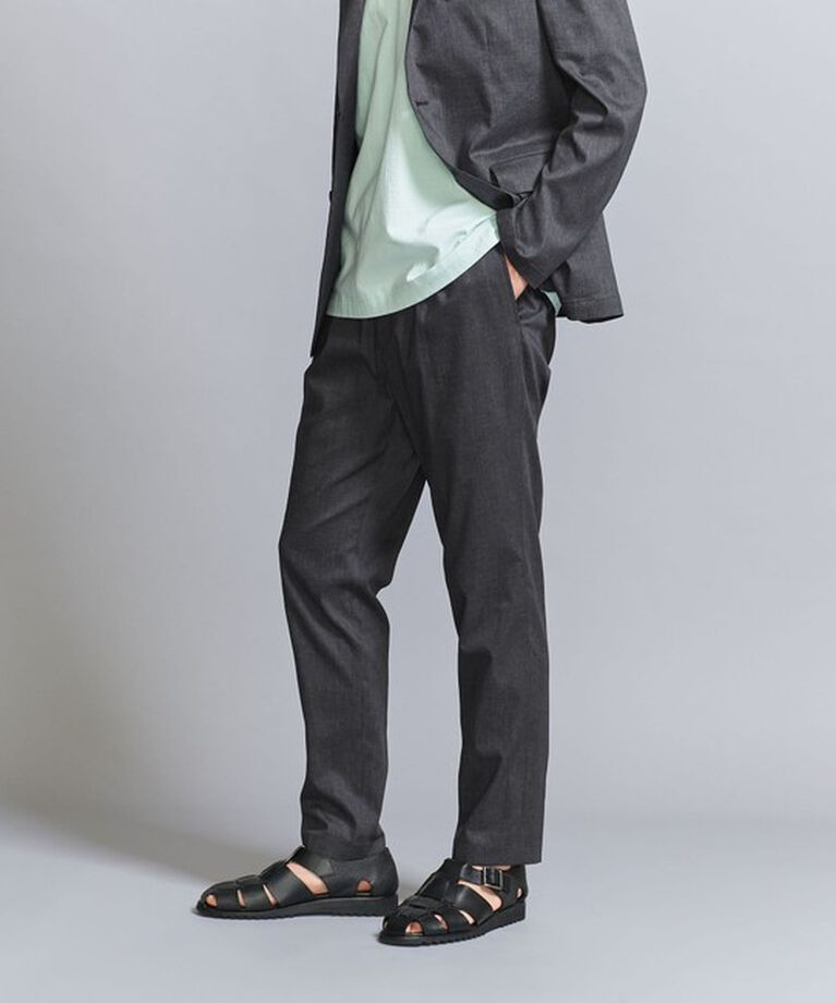 BEAUTY&YOUTH UNITED ARROWS「東レ/TORAY ドライ ポリエステル 1プリーツ イージーパンツ - セットアップ対応 ヨコストレッチ ウォッシャ」|チノ|