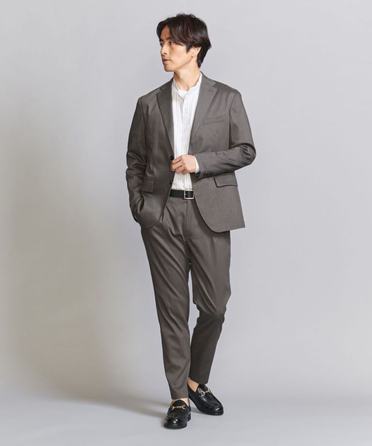 BEAUTY&YOUTH UNITED ARROWS「東レ/TORAY ドライ ポリエステル 1プリーツ イージーパンツ - セットアップ対応 ヨコストレッチ ウォッシャ」|チノ|