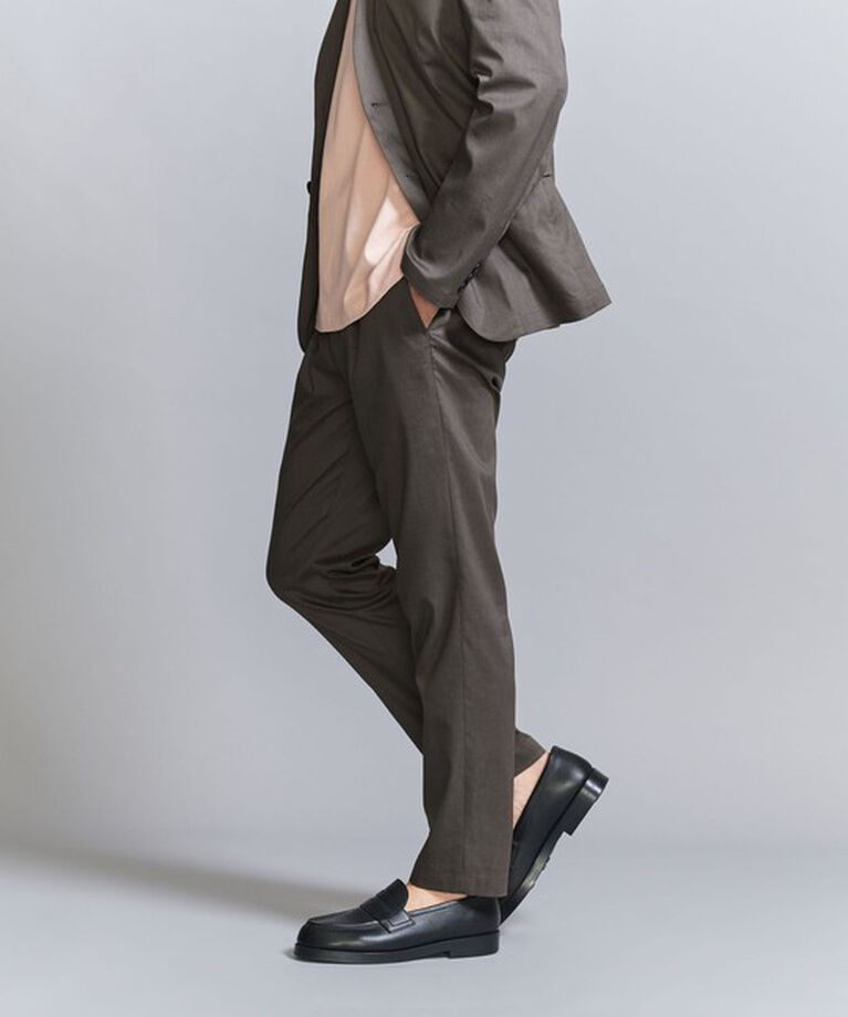 BEAUTY&YOUTH UNITED ARROWS「東レ/TORAY ドライ ポリエステル 1プリーツ イージーパンツ - セットアップ対応 ヨコストレッチ ウォッシャ」|チノ|