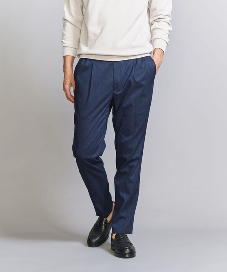 BEAUTY&YOUTH UNITED ARROWS「東レ/TORAY ドライ ポリエステル 1プリーツ イージーパンツ - セットアップ対応 ヨコストレッチ ウォッシャ」|チノ|ROYAL