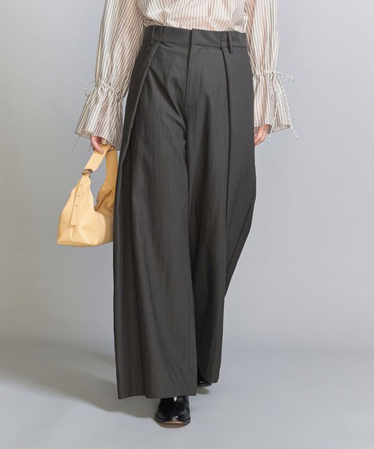 BEAUTY&YOUTH UNITED ARROWS「セルロースナイロン インタック パンツ」|スラックス|