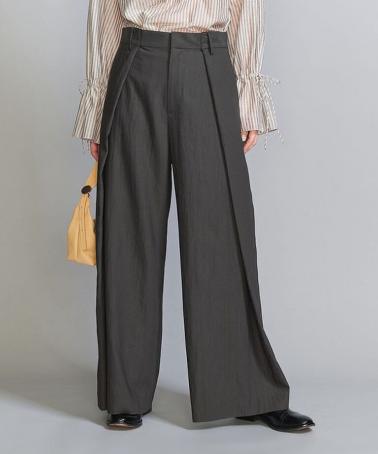 BEAUTY&YOUTH UNITED ARROWS「セルロースナイロン インタック パンツ」|スラックス|