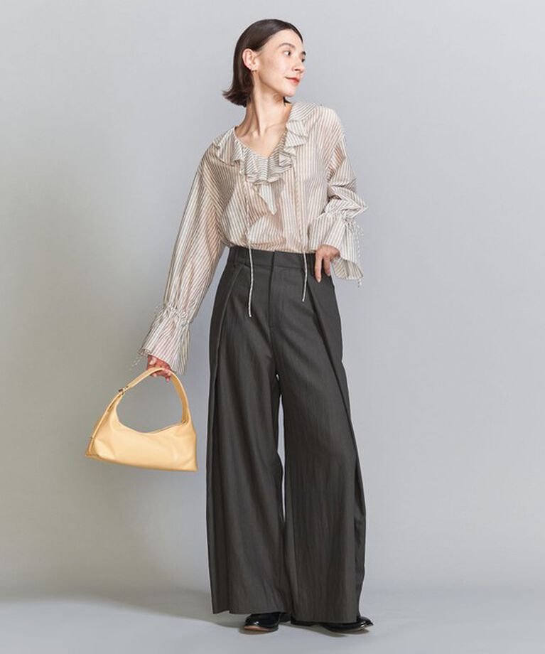 BEAUTY&YOUTH UNITED ARROWS「セルロースナイロン インタック パンツ」|スラックス|