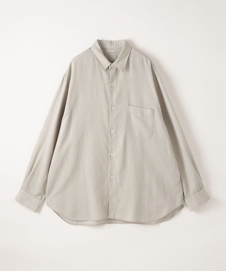 STEVEN ALAN「＜Steven Alan＞ ドレープ コードレーン レギュラーカラー シャツ  LOOSE」|シャツ・ブラウス|