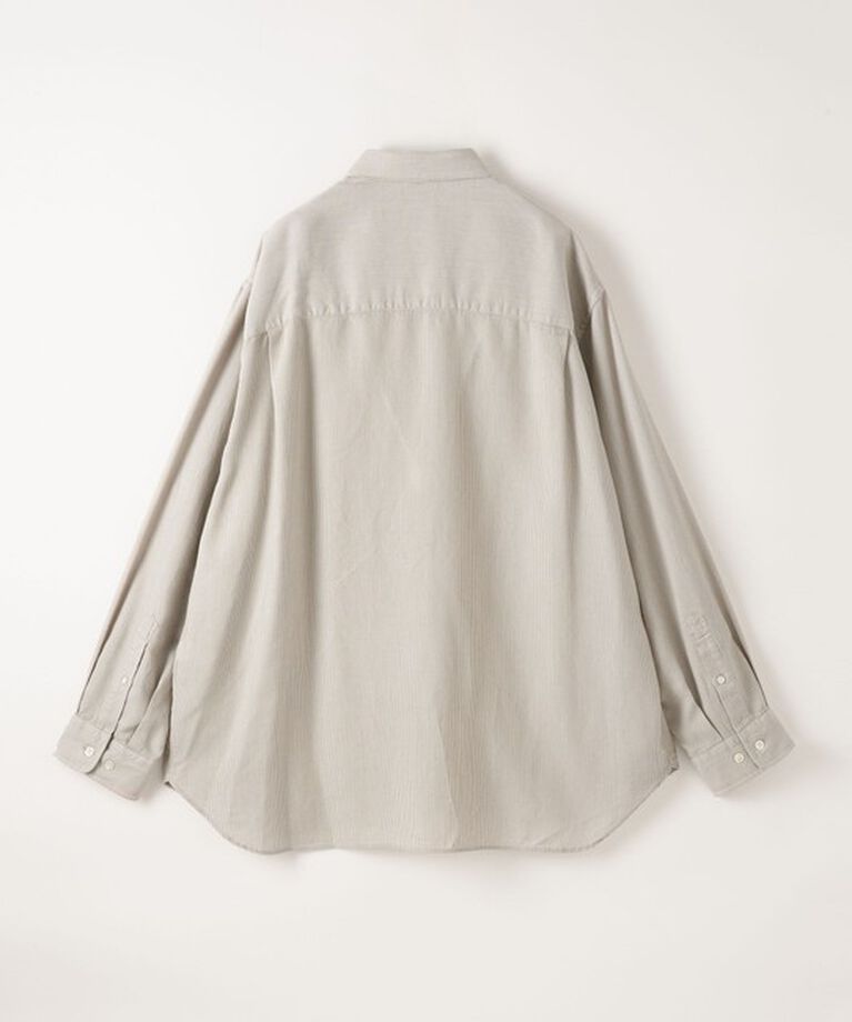 STEVEN ALAN「＜Steven Alan＞ ドレープ コードレーン レギュラーカラー シャツ  LOOSE」|シャツ・ブラウス|