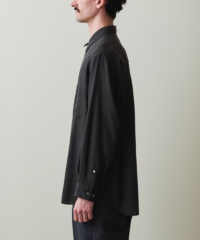 STEVEN ALAN「＜Steven Alan＞ ドレープ コードレーン レギュラーカラー シャツ  LOOSE」|シャツ・ブラウス|