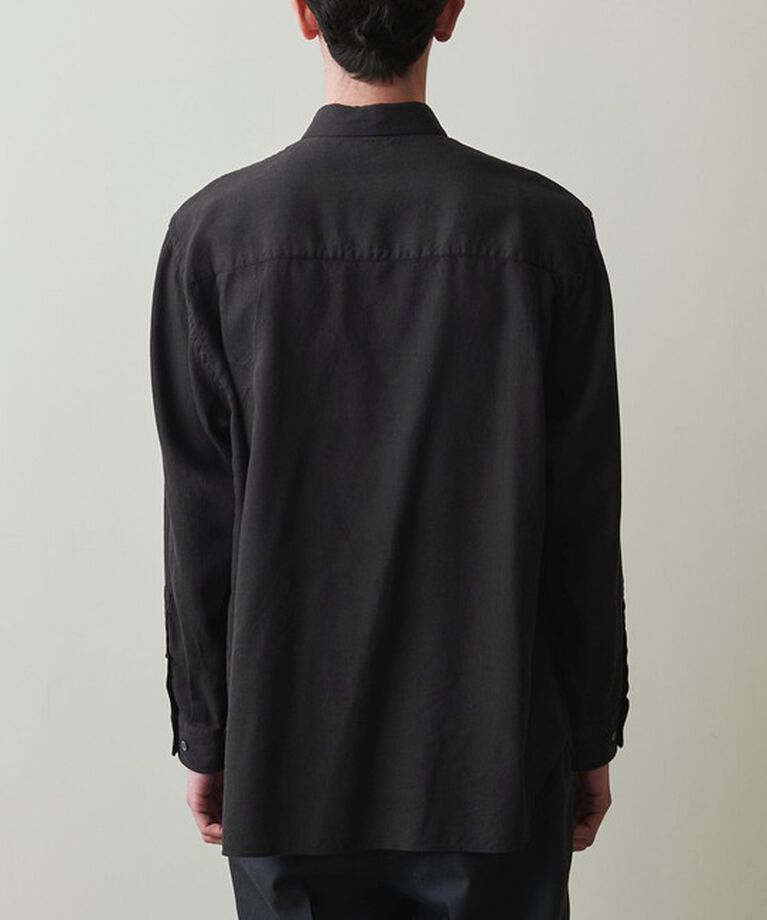 STEVEN ALAN「＜Steven Alan＞ ドレープ コードレーン レギュラーカラー シャツ  LOOSE」|シャツ・ブラウス|