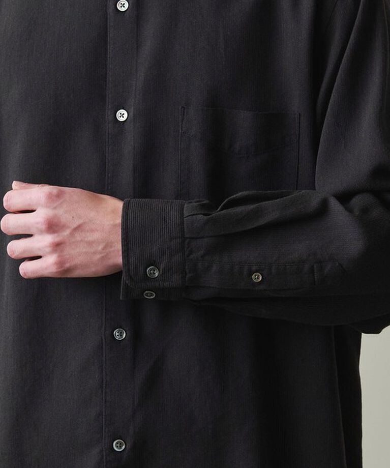 STEVEN ALAN「＜Steven Alan＞ ドレープ コードレーン レギュラーカラー シャツ  LOOSE」|シャツ・ブラウス|