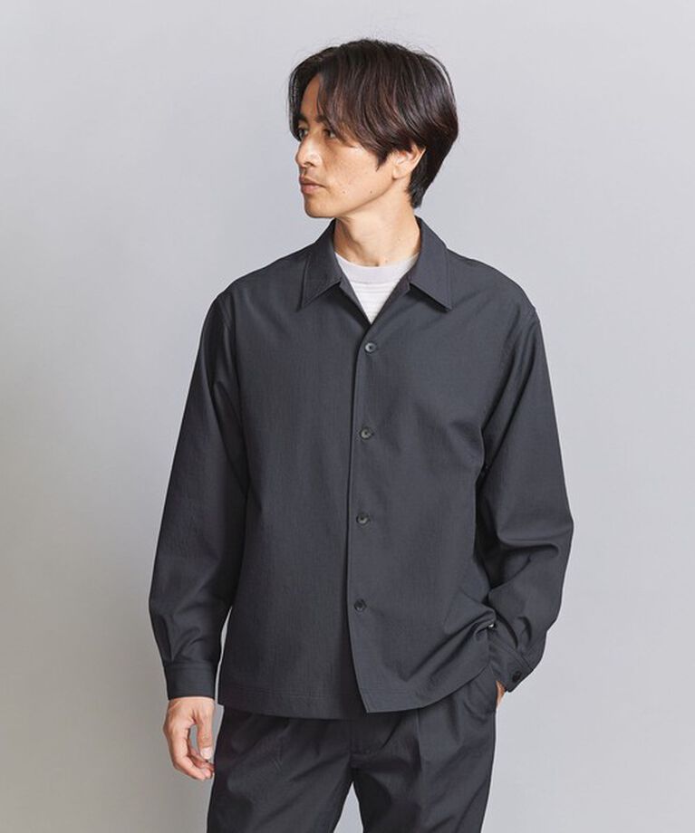 BEAUTY&YOUTH UNITED ARROWS「KOMATSU PACK オーバー フォルム キャンプカラー シャツ -セットアップ対応 撥水機能-」|シャツ・ブラウス|