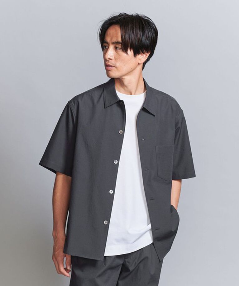 BEAUTY&YOUTH UNITED ARROWS「KOMATSU PACK キャンプカラー ショートスリーブ シャツ -セットアップ対応 撥水機能-」|シャツ・ブラウス|