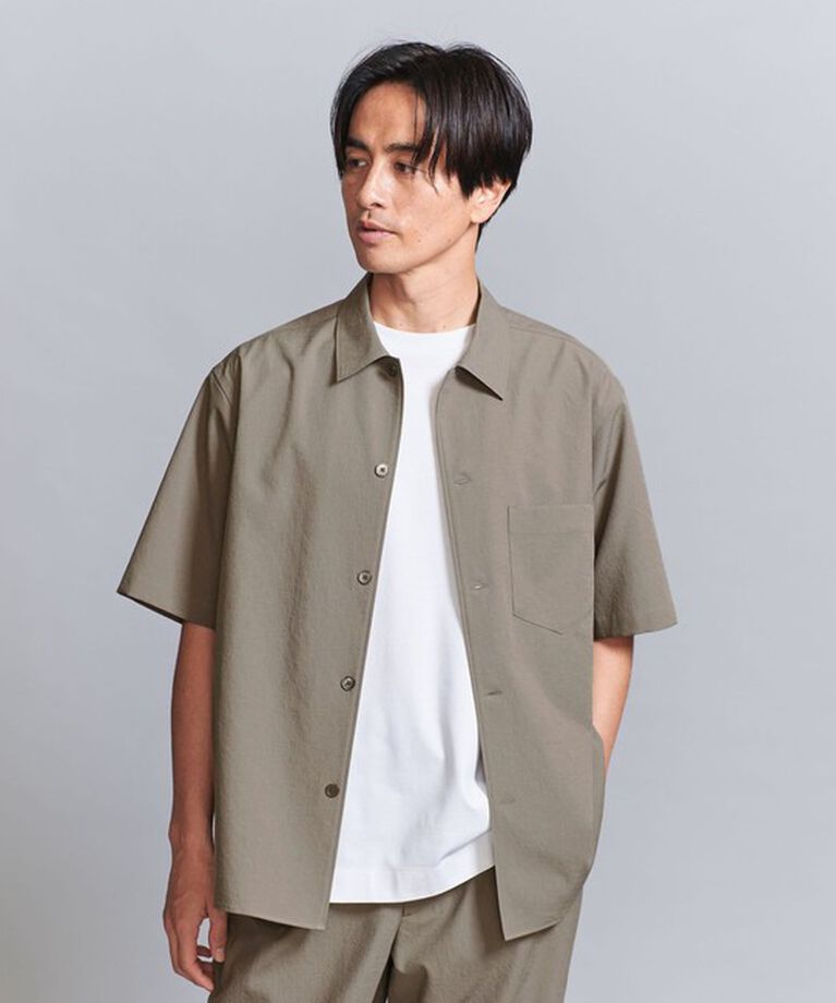 BEAUTY&YOUTH UNITED ARROWS「KOMATSU PACK キャンプカラー ショートスリーブ シャツ -セットアップ対応 撥水機能-」|シャツ・ブラウス|