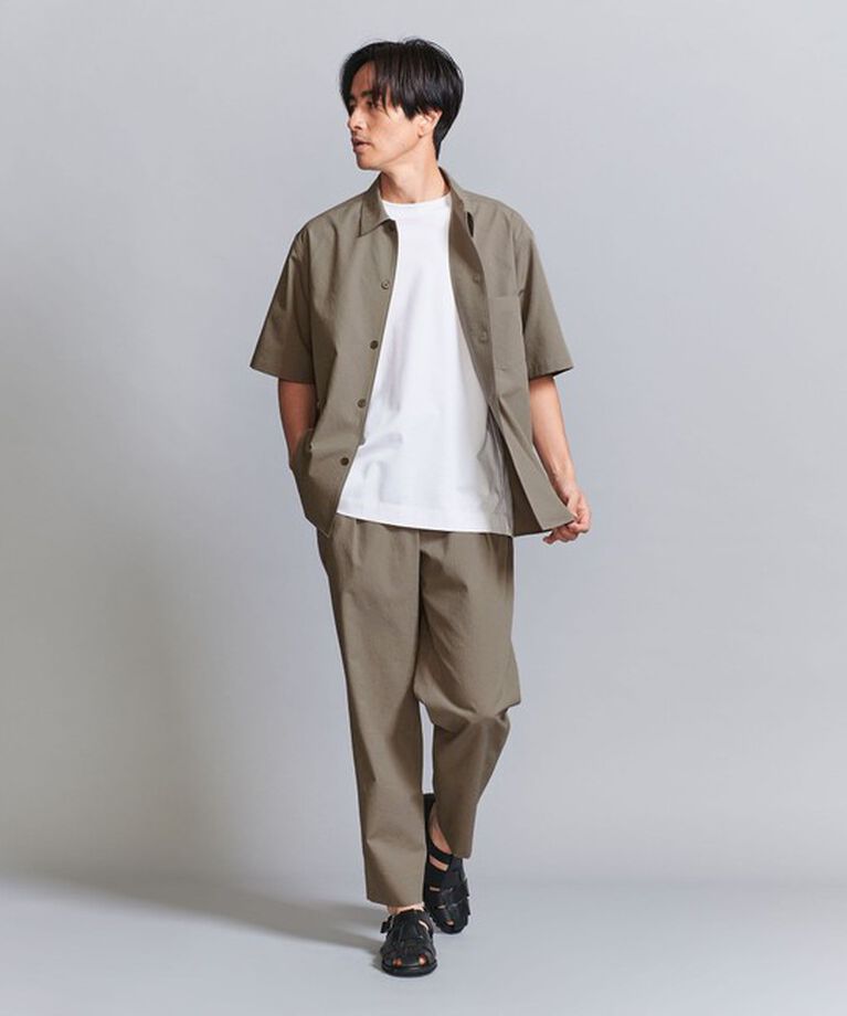 BEAUTY&YOUTH UNITED ARROWS「KOMATSU PACK キャンプカラー ショートスリーブ シャツ -セットアップ対応 撥水機能-」|シャツ・ブラウス|