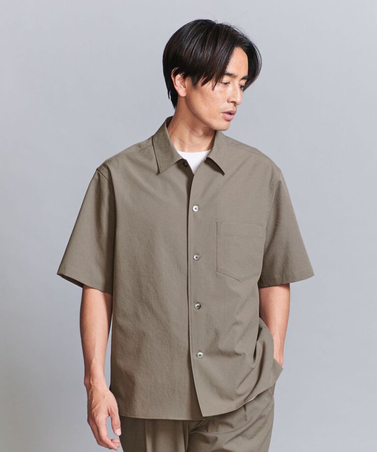 BEAUTY&YOUTH UNITED ARROWS「KOMATSU PACK キャンプカラー ショートスリーブ シャツ -セットアップ対応 撥水機能-」|シャツ・ブラウス|