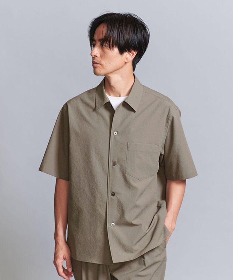 BEAUTY&YOUTH UNITED ARROWS「KOMATSU PACK キャンプカラー ショートスリーブ シャツ -セットアップ対応 撥水機能-」|シャツ・ブラウス|