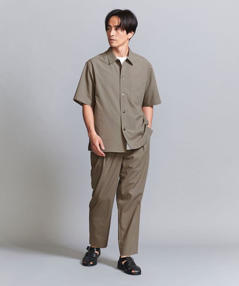 BEAUTY&YOUTH UNITED ARROWS「KOMATSU PACK キャンプカラー ショートスリーブ シャツ -セットアップ対応 撥水機能-」|シャツ・ブラウス|