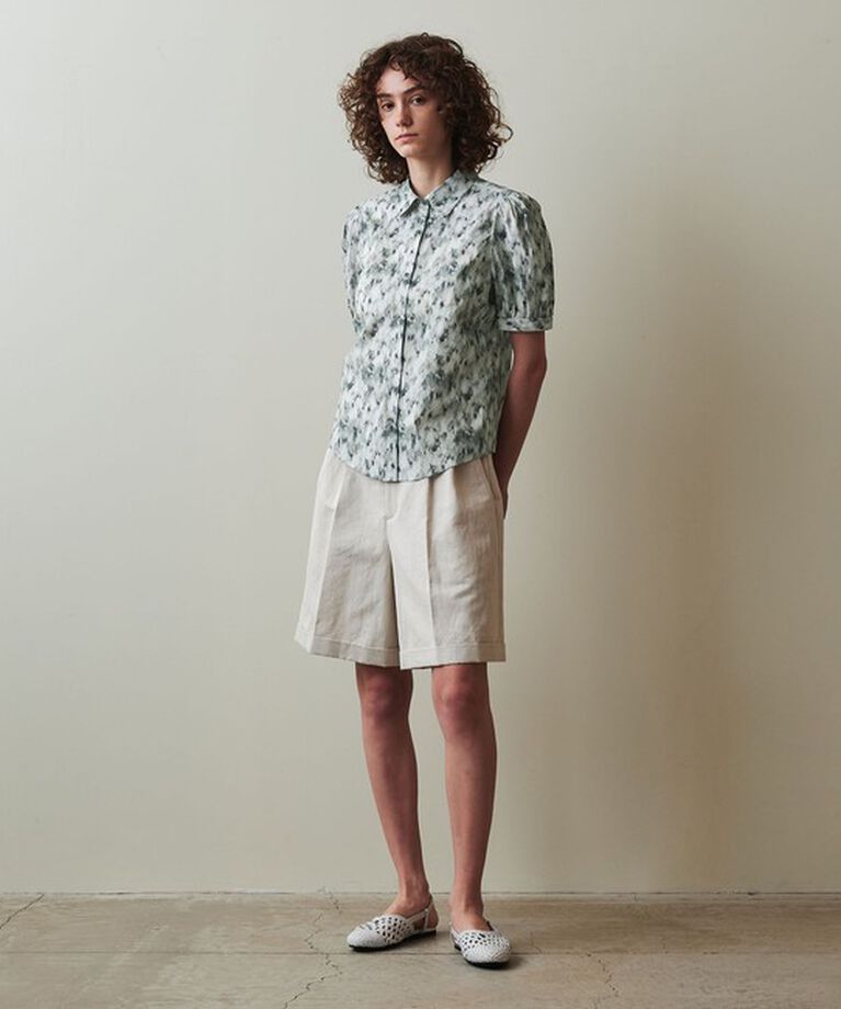 STEVEN ALAN「＜Steven Alan＞プリント パフスリーブ シャツ」|シャツ・ブラウス|