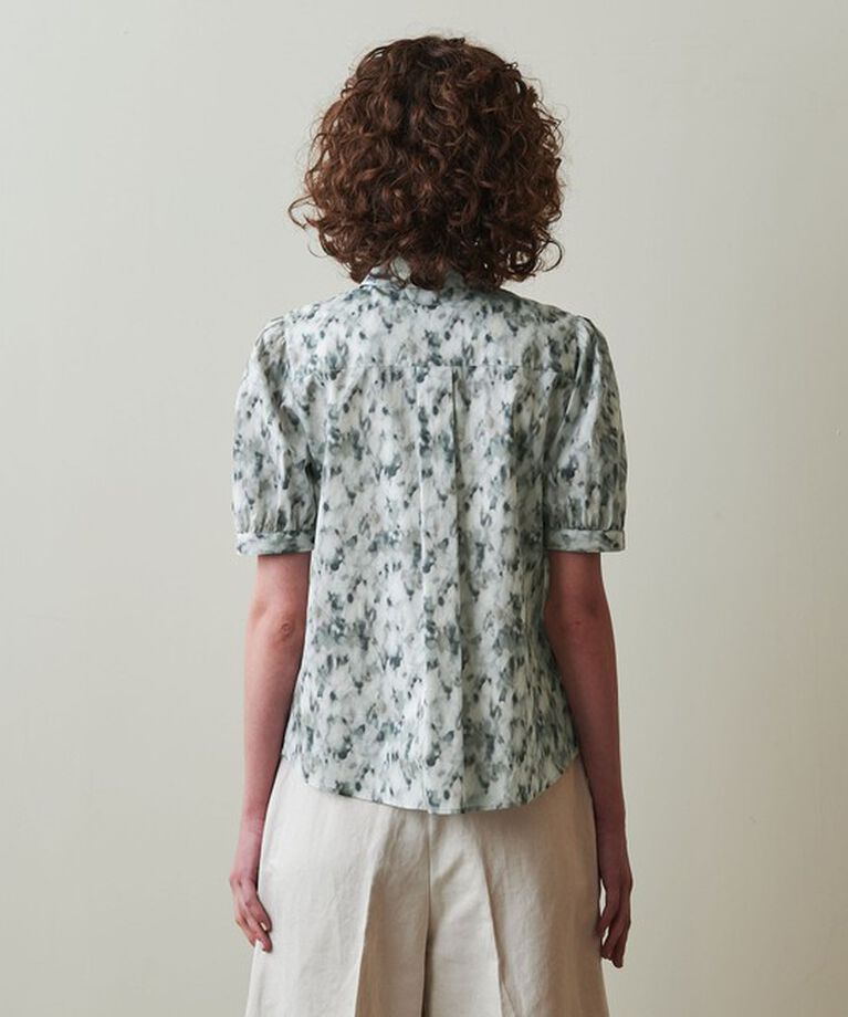 STEVEN ALAN「＜Steven Alan＞プリント パフスリーブ シャツ」|シャツ・ブラウス|