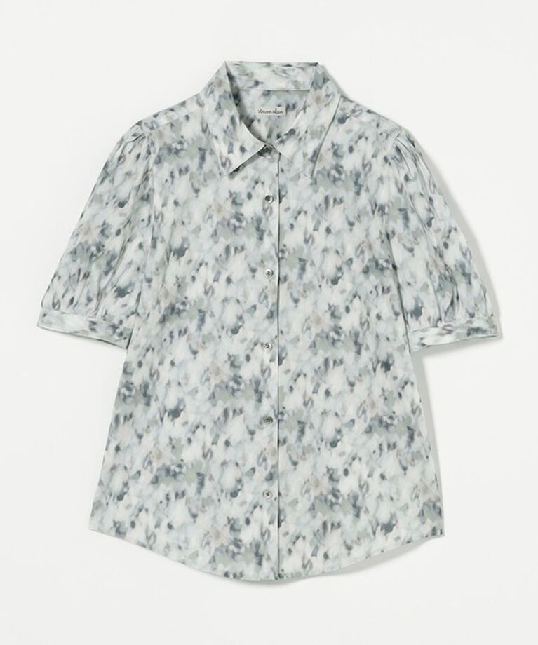 STEVEN ALAN「＜Steven Alan＞プリント パフスリーブ シャツ」|シャツ・ブラウス|