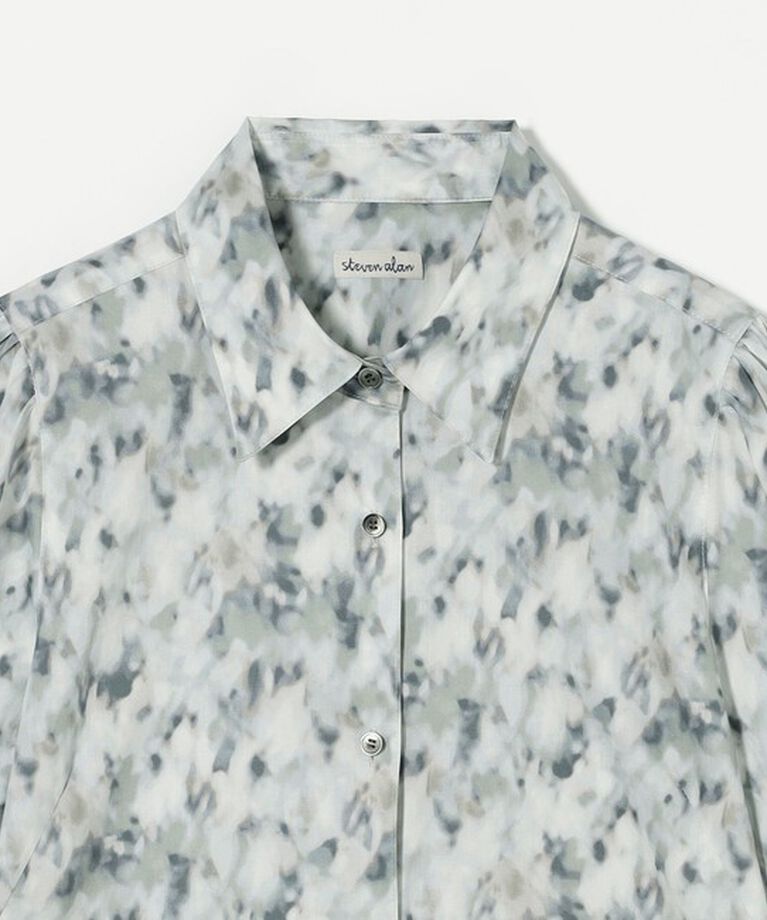 STEVEN ALAN「＜Steven Alan＞プリント パフスリーブ シャツ」|シャツ・ブラウス|