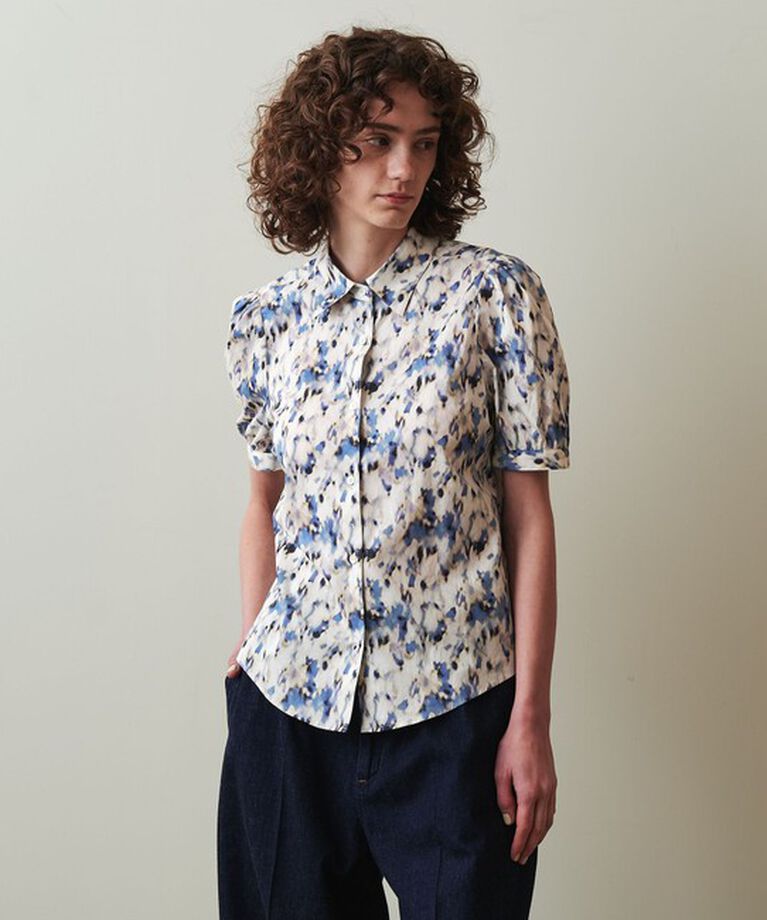 STEVEN ALAN「＜Steven Alan＞プリント パフスリーブ シャツ」|シャツ・ブラウス|ROYAL
