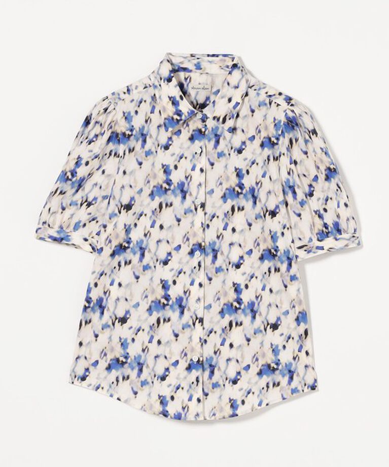 STEVEN ALAN「＜Steven Alan＞プリント パフスリーブ シャツ」|シャツ・ブラウス|