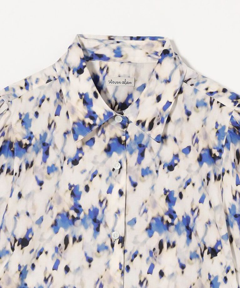 STEVEN ALAN「＜Steven Alan＞プリント パフスリーブ シャツ」|シャツ・ブラウス|