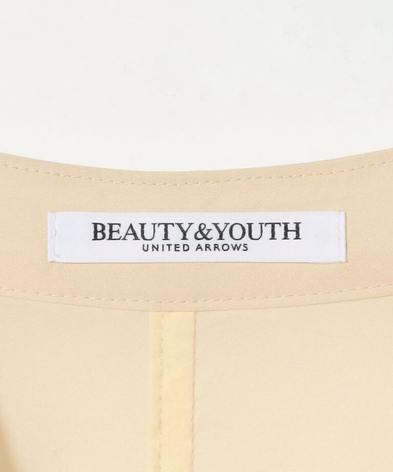 BEAUTY&YOUTH UNITED ARROWS「シアー ノーカラー ジャケット」|ノーカラージャケット|