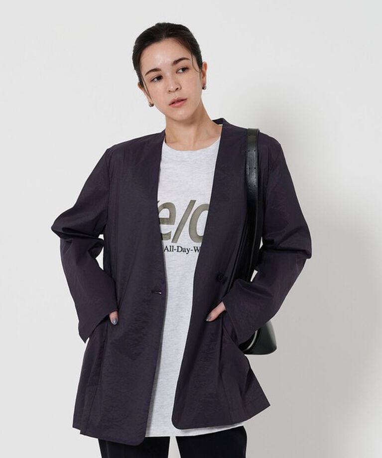 BEAUTY&YOUTH UNITED ARROWS「シアー ノーカラー ジャケット」|ノーカラージャケット|