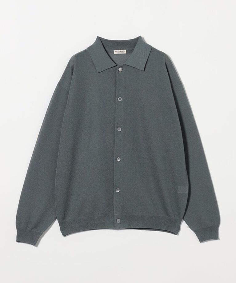 BEAUTY&YOUTH UNITED ARROWS「ミラノリブ ポロニット ジャケット ‐抗菌防臭‐」|カーディガン|