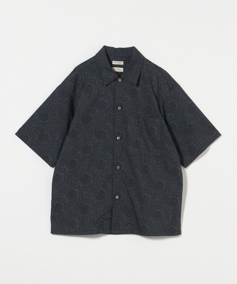 BEAUTY&YOUTH UNITED ARROWS「ロンシャン ペイズリー キャンプカラー グランデシャツ」|シャツ・ブラウス|NAVY