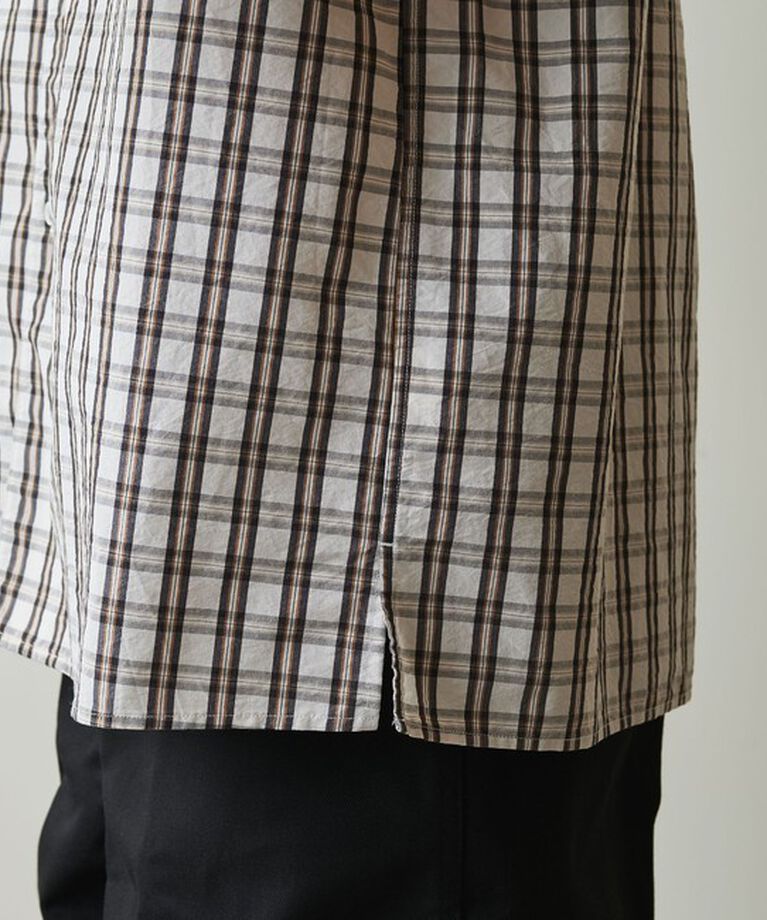 STEVEN ALAN「＜Steven Alan＞ TC ウォッシュド チェック ALINE LOOSE CASUAL BOX」|シャツ・ブラウス|