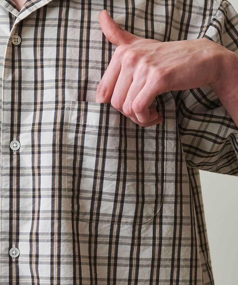 STEVEN ALAN「＜Steven Alan＞ TC ウォッシュド チェック ALINE LOOSE CASUAL BOX」|シャツ・ブラウス|