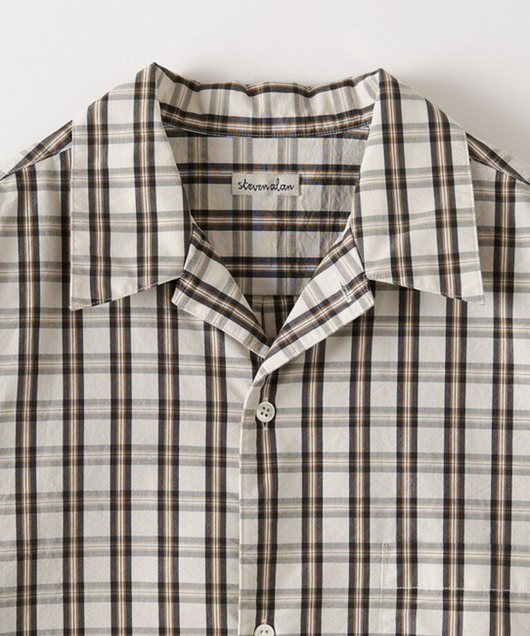 STEVEN ALAN「＜Steven Alan＞ TC ウォッシュド チェック ALINE LOOSE CASUAL BOX」|シャツ・ブラウス|