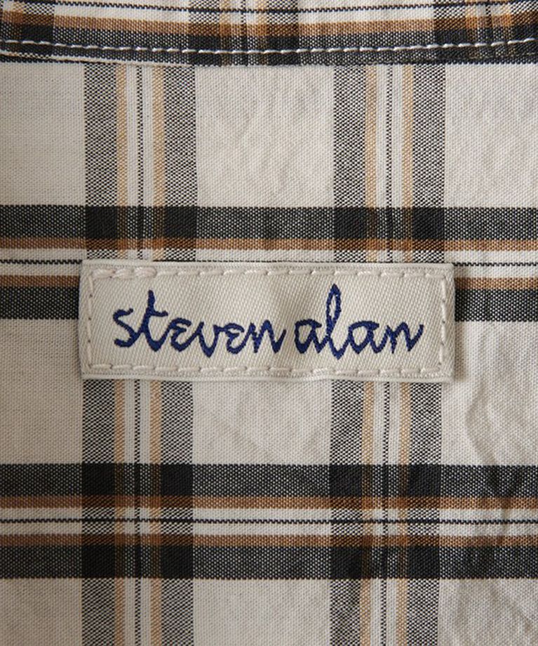 STEVEN ALAN「＜Steven Alan＞ TC ウォッシュド チェック ALINE LOOSE CASUAL BOX」|シャツ・ブラウス|